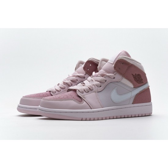 Women Air Jordan 1 Mid Digital Pink