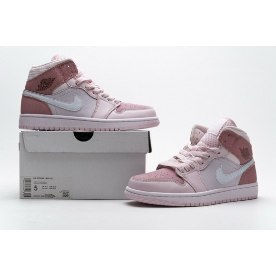 Women Air Jordan 1 Mid Digital Pink