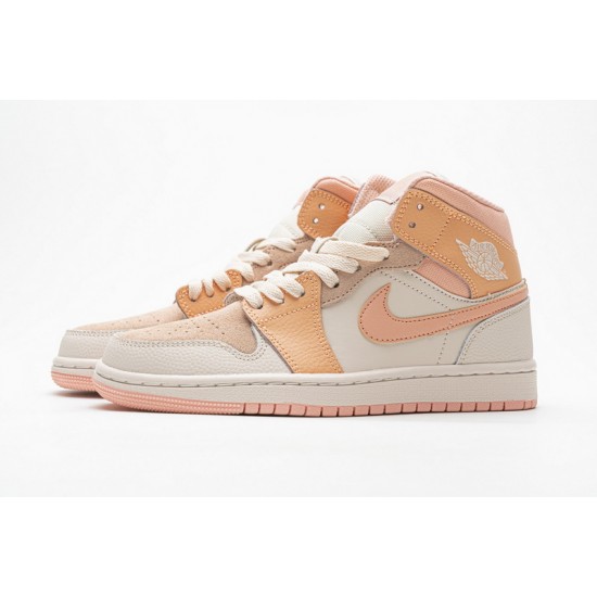 Women Air Jordan 1 Mid Atomic Orange