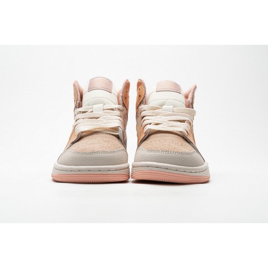 Women Air Jordan 1 Mid Atomic Orange
