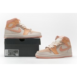 Women Air Jordan 1 Mid Atomic Orange