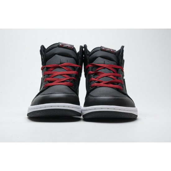 Air Jordan 1 Retro High OG Black Satin Gym Red