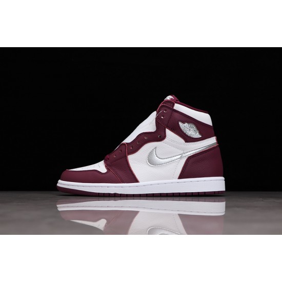 Jordan 1 Retro High Bordeaux 555088-611 Basketball Shoes