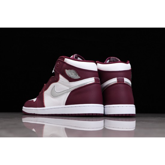 Jordan 1 Retro High Bordeaux 555088-611 Basketball Shoes