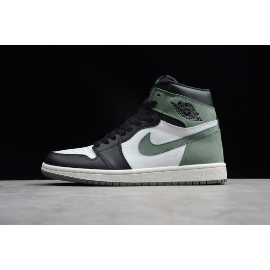 Jordan 1 Retro High Clay Green 555088-135 Basketball Shoes