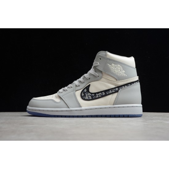 Jordan 1 Retro High Dior X CN8607-002 Basketball Shoes