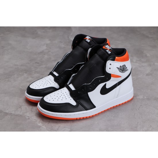 Jordan 1 Retro High Electro Orange 555088-180 Basketball Shoes