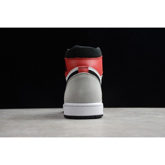 Jordan 1 Retro High Light Smoke Grey 555088-126 Basketball Shoes