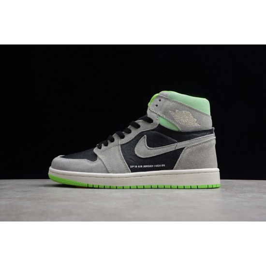 Jordan 1 Retro High Neutral Grey Volt 555088-070 Basketball Shoes