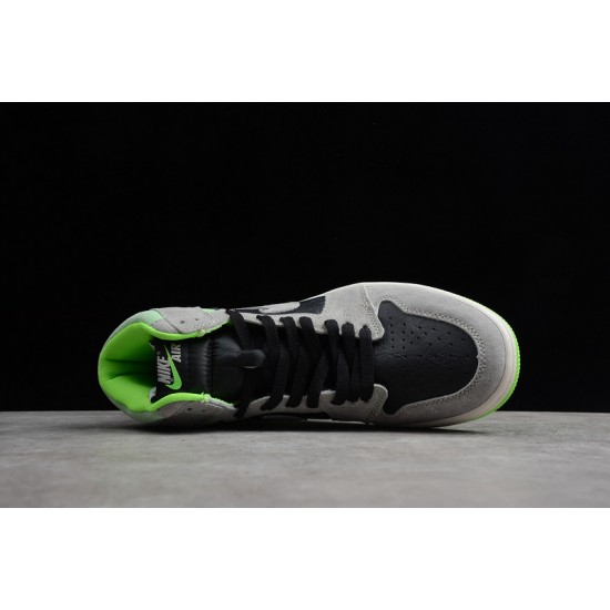 Jordan 1 Retro High Neutral Grey Volt 555088-070 Basketball Shoes