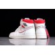 Jordan 1 Retro High Phantom 555088-160 Basketball Shoes White Red