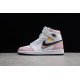 Jordan 1 Retro High Pink White 555088-688 Basketball Shoes