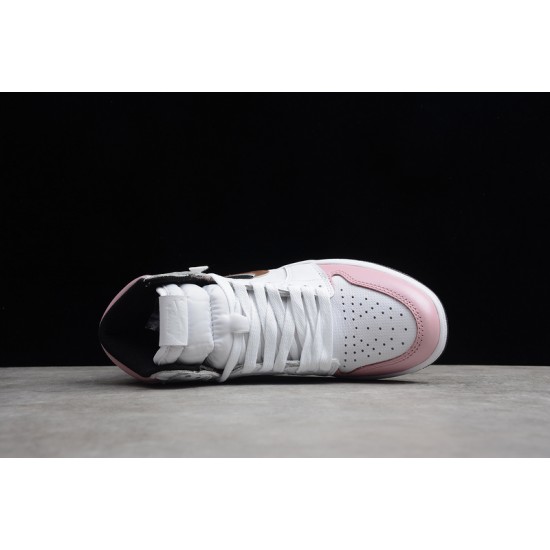 Jordan 1 Retro High Pink White 555088-688 Basketball Shoes