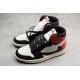 Jordan 1 Retro High TS SP Sail Black Red CD4487-103 Basketball Shoes