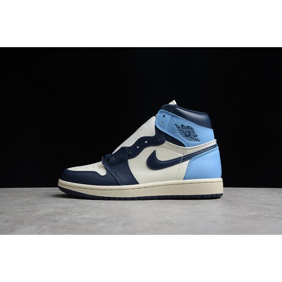 Jordan 1 Retro High UNC 555088-140 Basketball Shoes Blue