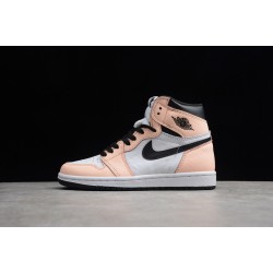 Jordan 1 Retro High White And Pink 555441-889 Basketball Shoes