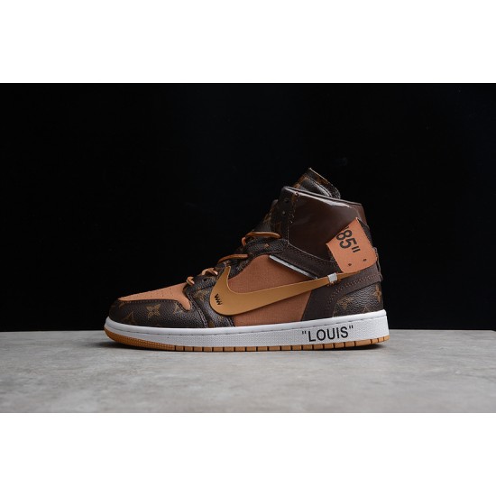 Jordan 1 Retro High X Off Whit X LV AQ0818-158 Basketball Shoes