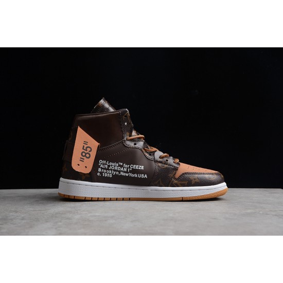Jordan 1 Retro High X Off Whit X LV AQ0818-158 Basketball Shoes