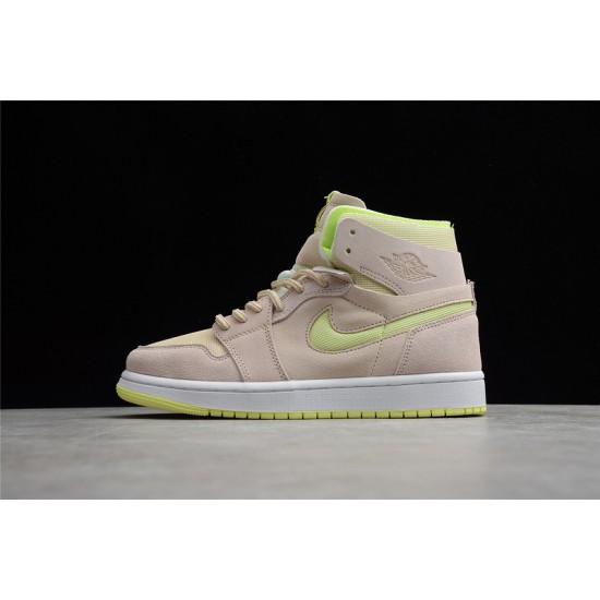 Jordan 1 Retro High Zoom Air CMFT Lemon Twist CT0979-200 Basketball Shoes