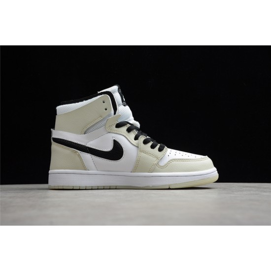 Jordan 1 Retro High Zoom Comfort Light Bone CT0979-002 Basketball Shoes