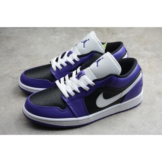 Jordan 1 Retro Low Court Purple 553558501 Basketball Shoes Unisex