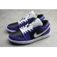 Jordan 1 Retro Low Court Purple 553558501 Basketball Shoes Unisex