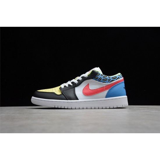 Jordan 1 Retro Low Funky Patterns DH5927006 Basketball Shoes