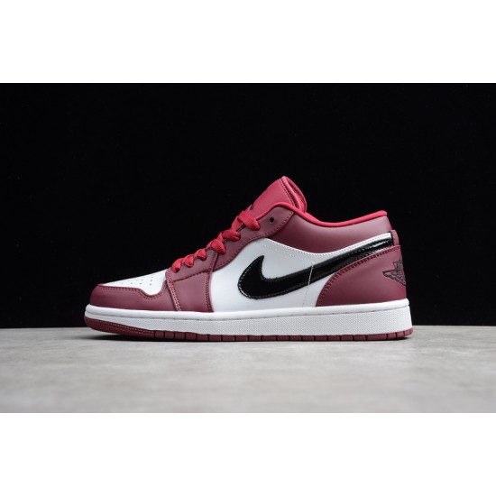 Jordan 1 Retro Low Noble Red 553558604 Basketball Shoes Unisex