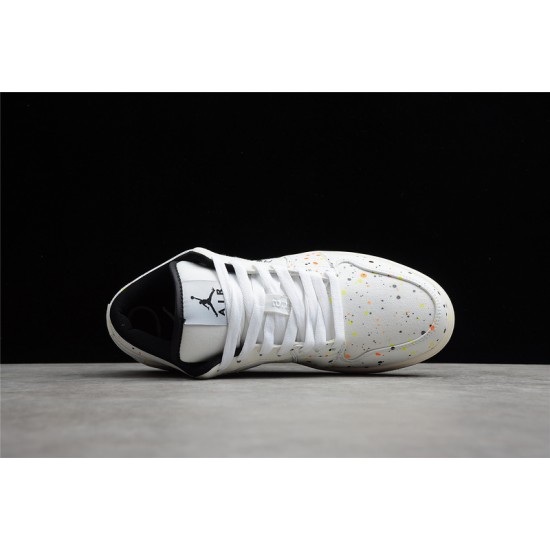 Jordan 1 Retro Low Paint Splatter White DM3528100 Basketball Shoes Unisex