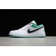 Jordan 1 Retro Low White Lucky Green 553558129 Basketball Shoes