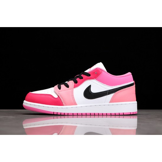 Jordan 1 Retro Low White Pinksicle 553560162 Basketball Shoes Women