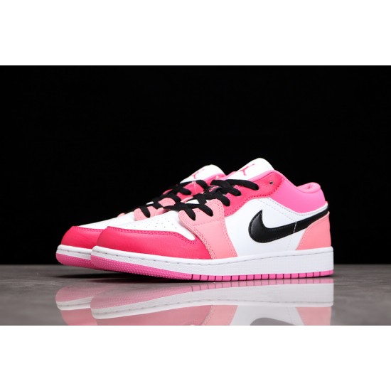Jordan 1 Retro Low White Pinksicle 553560162 Basketball Shoes Women