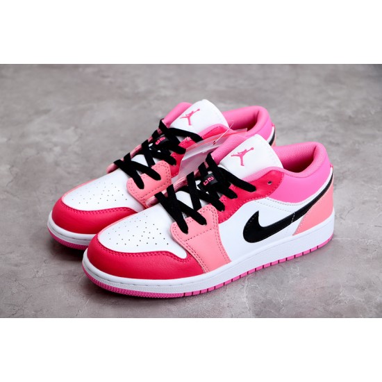 Jordan 1 Retro Low White Pinksicle 553560162 Basketball Shoes Women