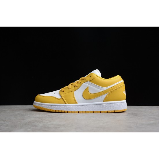 Jordan 1 Retro Low White Pollen 553560171 Basketball Shoes