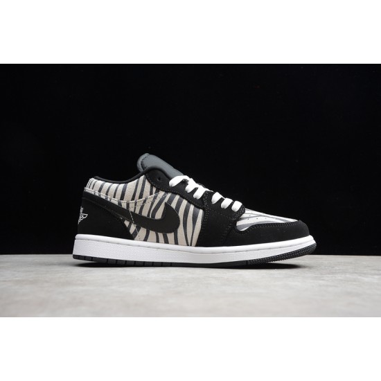 Jordan 1 Retro Low Zebra 553560057 Basketball Shoes Unisex