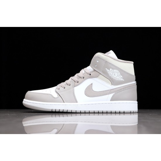 Jordan 1 Retro Mid College Grey 554724-082 Basketball Shoes