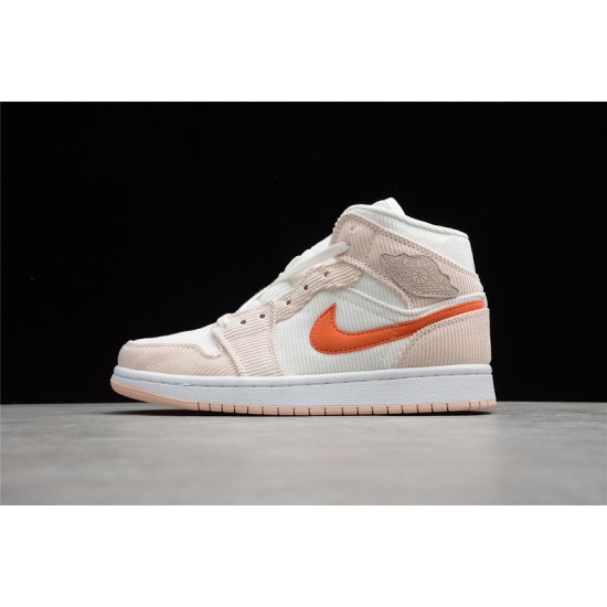 Jordan 1 Retro Mid Corduroy DA8009-108 Basketball Shoes