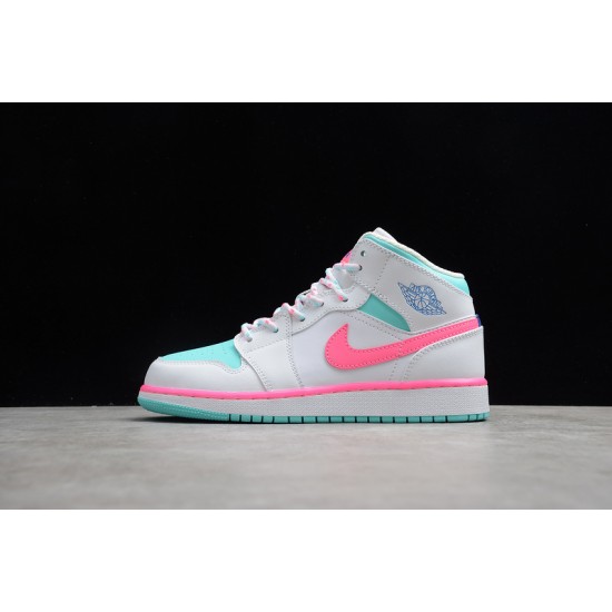 Jordan 1 Retro Mid Digital Pink BQ6931-700 Basketball Shoes