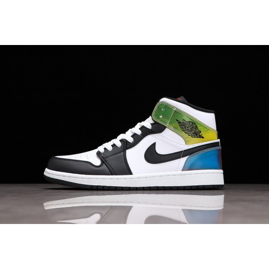 Jordan 1 Retro Mid Dutch Green 3D DM7802-100 Basketball Shoes