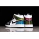 Jordan 1 Retro Mid Dutch Green 3D DM7802-100 Basketball Shoes