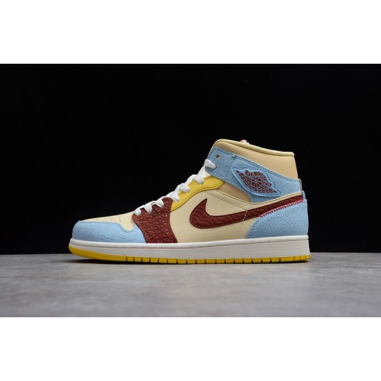 Jordan 1 Retro Mid Fearless CU2803-200 Basketball Shoes