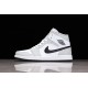 Jordan 1 Retro Mid Grey Fog BQ6472-015 Basketball Shoes