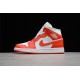 Jordan 1 Retro Mid Habanero Red 554724-140 Basketball Shoes