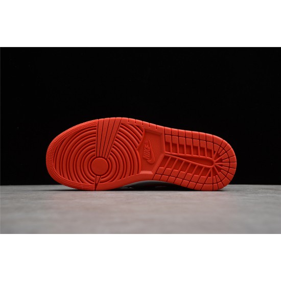 Jordan 1 Retro Mid Habanero Red 554724-140 Basketball Shoes