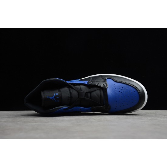 Jordan 1 Retro Mid Hyper Royal 554724-077 Basketball Shoes