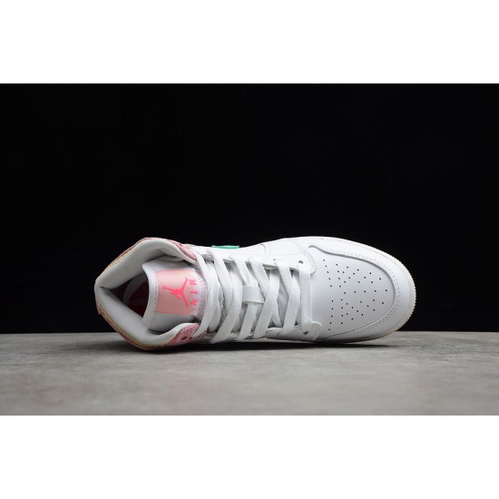 Jordan 1 Retro Mid Ice Cream DD1666-100 Basketball Shoes White Pink .jpg