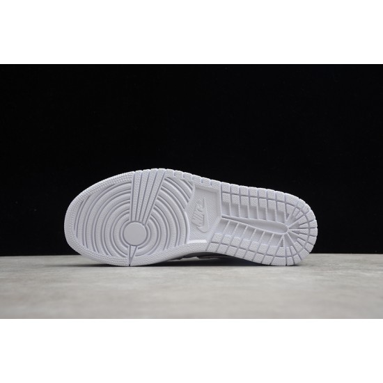 Jordan 1 Retro Mid Iridescent TrimCK6587-100 Basketball Shoes