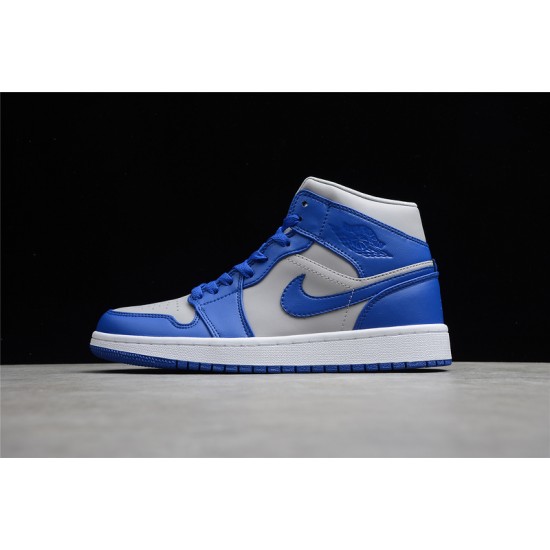 Jordan 1 Retro Mid Iron Purple Deep Royal DH7821-500 Basketball Shoes