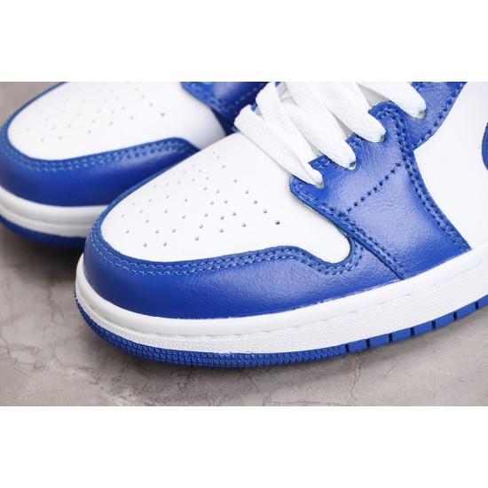 Jordan 1 Retro Mid Kentucky Blue BQ6472-104 Basketball Shoes