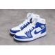 Jordan 1 Retro Mid Kentucky Blue BQ6472-104 Basketball Shoes